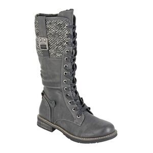 Cipriata Womens/Ladies Gabriela Combat Boots / Black/Gray